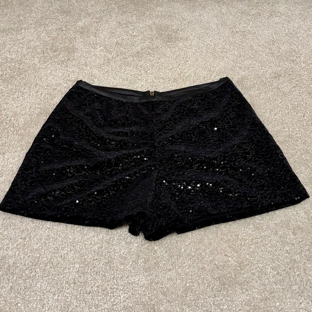 Sparkly Black Shorts Size M